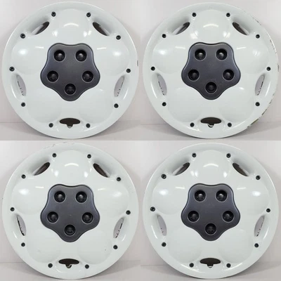 Dodge & Plymouth 1995-1996 neón 502 14" blanco tapacubos cubiertas de rueda 4684438 juego/4 Foto 1 de 4