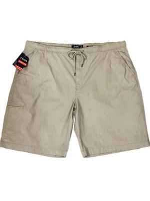 NWT Chaps Shorts Big Tall Sportswear Men's Khaki Flat Front Drawstring Size 50 - Image 1 of 4