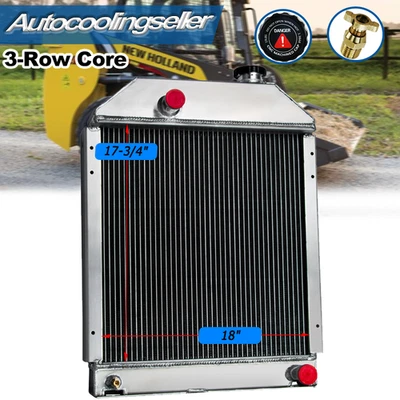 #771706 Radiador de 3 filas para minicargadora New Holland L555 L554, John Deere Foto 1 de 4