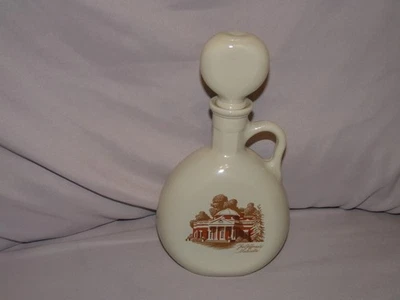 Винтажный 1968 Old Fitzgerald бурбон виски Thomas Jefferson Monticello графин - Изображение 1 из 3