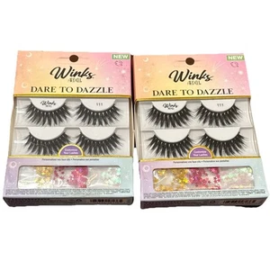 Ardell Lashes Winks-Dare To Dazzle 4 Pairs Jewels Adhesive Customize Your Lashes - Picture 1 of 8