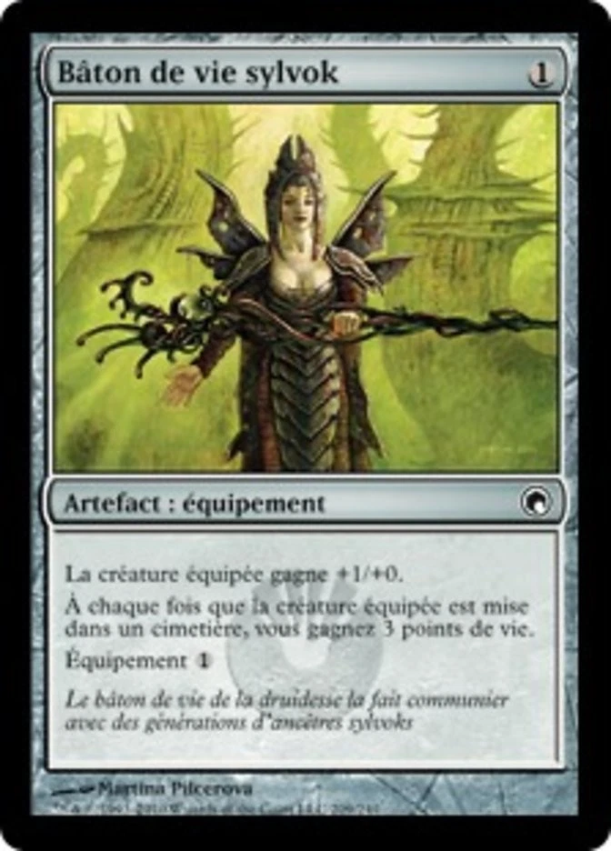 Magic MTG TCG Scars of Mirrodin 2010 Sylvok Lifestaff 209/249 French LP - Bild 1 von 1