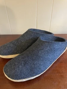 Glerups Woll Slipper Slipper mit Lederboden EU Größe 47 US 13 - Bild 1 von 11