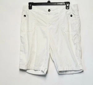 Kim Rogers Ladies Chino White Women's Shorts Women's Size 16 Stretch Back - Picture 1 of 8
