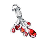 New Rhinestone Water-Drop Style Crystal Jewelry Diamond Keychain Ring Universal