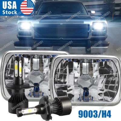 Faros LED halo para Dodge Ramcharger Ram 50 W150 W250 W350 5X7" 7x6 pulgadas 2 un. Foto 1 de 4