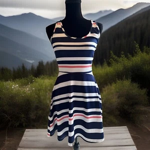 Women’s Charlotte Russe Medium Striped Polyester Spandex Dress - Picture 1 of 14