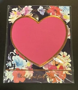 New Simply Gilded Heart Shaped Notepad Sticky Notes - Picture 1 of 1