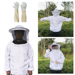 Beekeepers Schutzanzug Imkerjacke Mit Hut Schleier ImkerJacke Imkerei Handschuhe - Bild 1 von 13