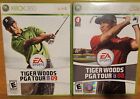 Tiger Woods Pga Tour 2008 & 2009, Xbox 360 Golf Video Game Set, Tested, Euc