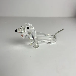 Mini cane bassotto in cristallo Swarovski da collezione - Foto 1 di 8
