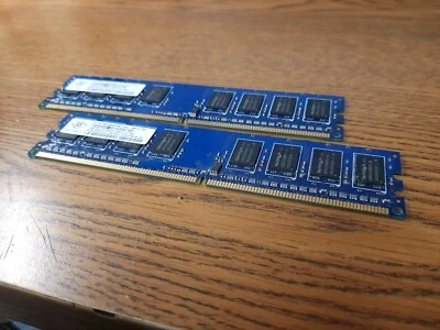 Nanya PC2-6400 2 GB UDIMM 800 MHz PC2-6400 DDR2 Memory (NT2GT64U8HD0BYAD) - Image 1 of 2