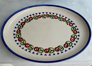 Vintage HTF Original California Pottery by Metlox Platter 10x13 RARE  Pattern - Picture 1 of 5