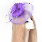 Hot Women Party Handmade Feather Church Lace Hat Fascinator Hair Clip Accessory