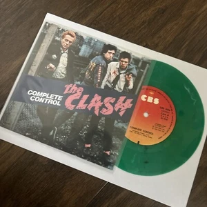The Clash, Spanish Press, Complete Control, Rare Green Marble VG+condition, Punk - Picture 1 of 2