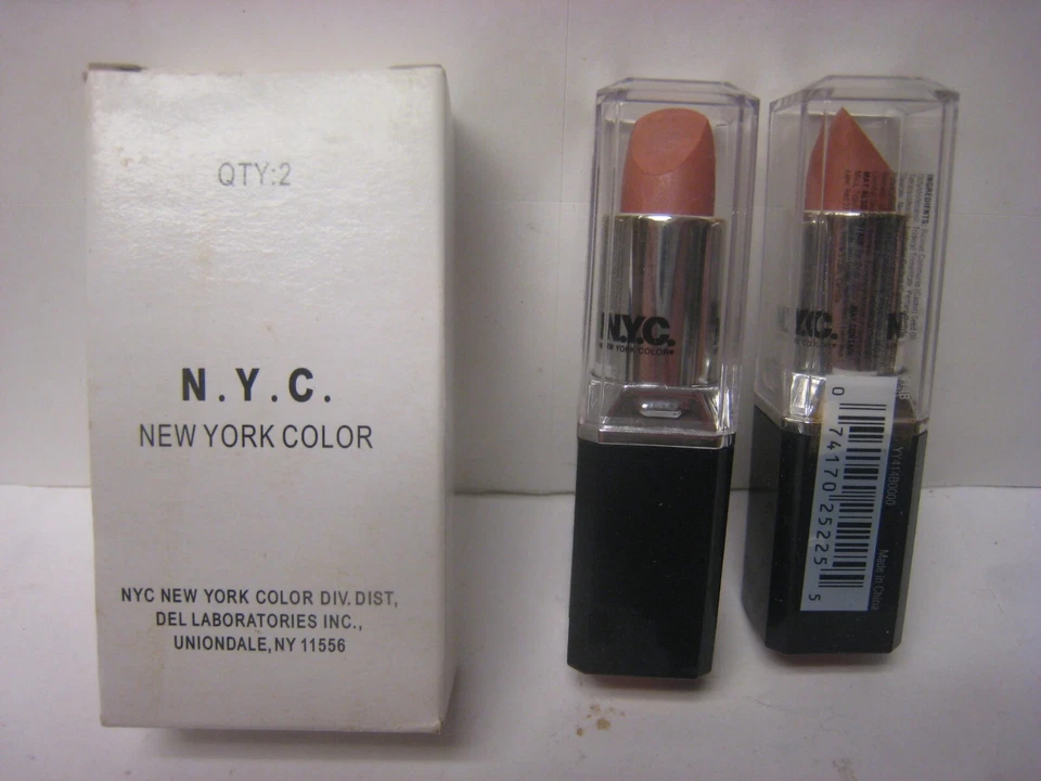 ДВОЙНАЯ Упаковка NYC Ultra Last Lip Wear #414B СИРЕНЕВАЯ МЕЧТА РЕДКАЯ Снят с производства Трудно найти 2 тюбика - Изображение 1 из 4