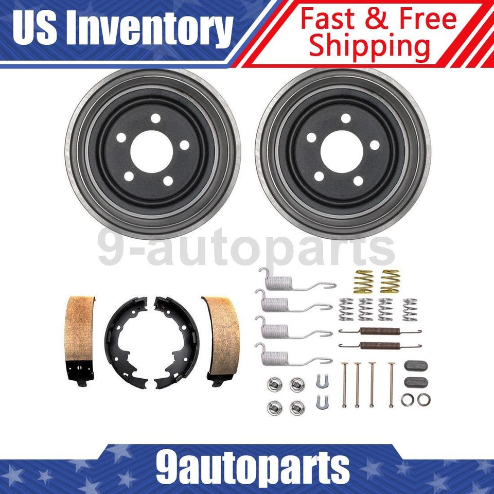 Kit de tambores y zapatas de freno trasero y herrajes para Jeep Cherokee 2000 2001 Foto 1 de 4