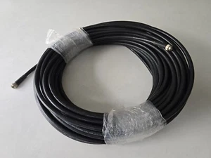 RG214 40 metrów Mil Spec Ultra Low Loss 50 Ohm Koncentryczne wtyczki TNC zamontowane - Zdjęcie 1 z 9
