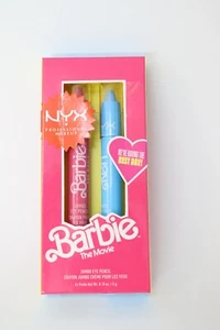 NYX BARBIE THE MOVIE JUMBO CRAYON EYE PENCIL KIT - 01 PINK & BLUE - Picture 1 of 7