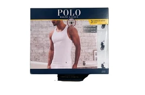 NWT Polo Ralph Lauren. 3 Pack. Classic Fit Cotton Tank . White. - Picture 1 of 5