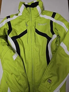 Green Spyder Ski jacket Womans Size 10 - Picture 1 of 14