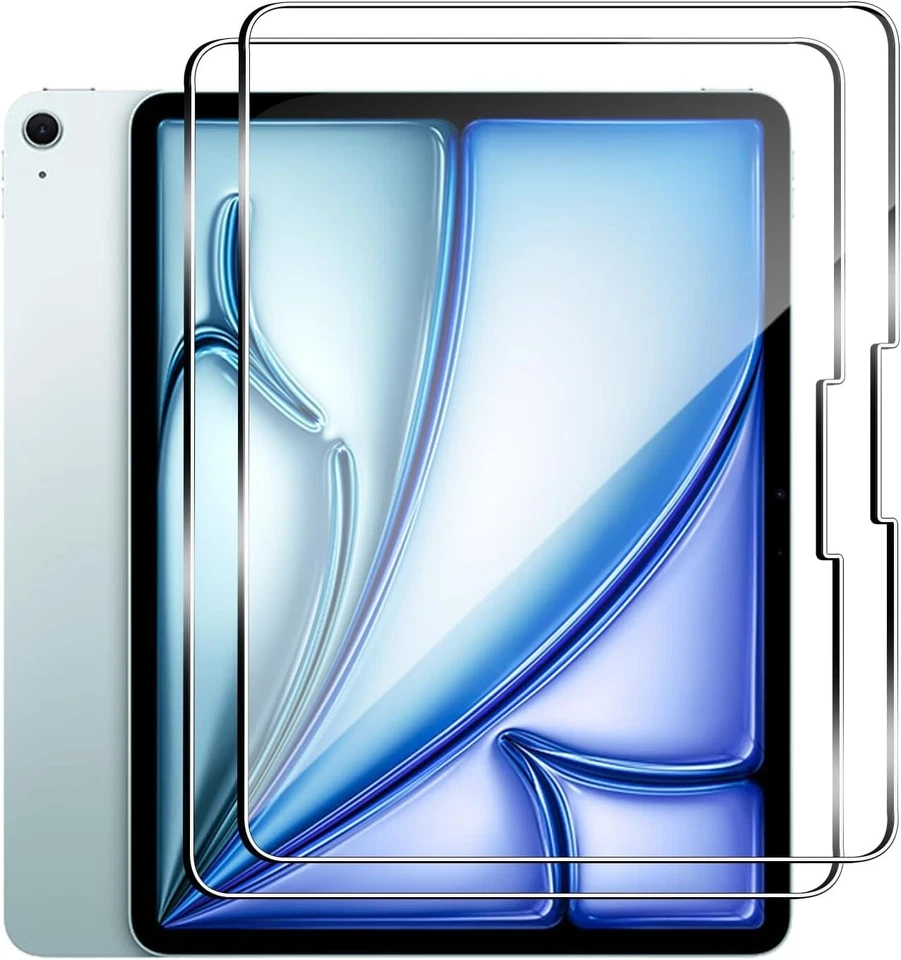 2X Schutzglas für Apple iPad Air 2024 / 2025  11″ Zoll Display Panzerfolie 9H - Bild 1 von 4
