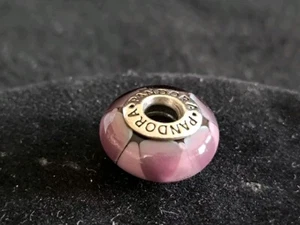 Pandora Charm Murano Glas Lila Violett 925 Silber ALE - Bild 1 von 12