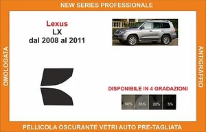 pellicola oscurante vetri Lexus lx dal 2008-2011 kit anteriore - Imagen 1 de 1