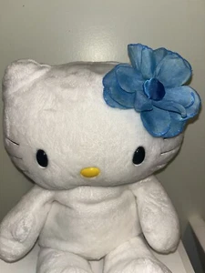 OOAK hausgemachte blaue HAWAII BLUME Glitzerkante für Build A Bear BAB Hello Kitty - Bild 1 von 2