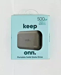 New Onn 500 GB Compact SSD Portable Solid State Drive - Picture 1 of 2