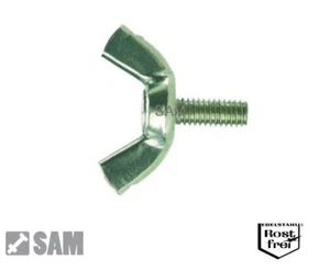 5X Flügelschrauben DIN 316 EDELSTAHL A2 M5X12 wing screw amerikanische Form - Bild 1 von 1