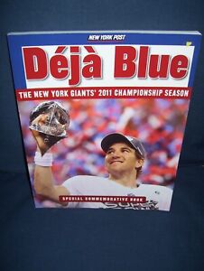 Deja Blue The NY Giants 2011 Championship Season Commemorative Book NY Post 2012