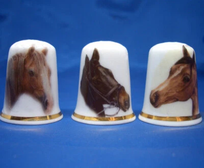 Dedales Birchcroft -- Juego de tres -- Caballos Foto 1 de 2