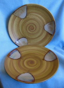 Lot of 2 Vintage Sango Splash #4951 Dinner Plates 11 Inches - Picture 1 of 4