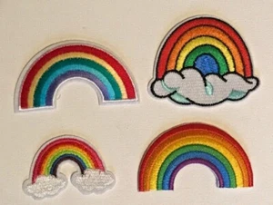 Embroidered Iron On Patches LGBT Rainbows #22 - Picture 1 of 9