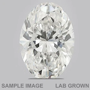 Oval Cut Non Certified E, SI2 Clarity LabGrown CVD Loose Diamond IIa 0.32 Carat - Picture 1 of 3