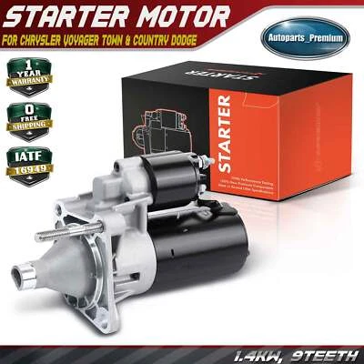 Стартерный двигатель для Dodge Charger Chrysler Town & Country Plymouth 1,4 кВт/12 В CW 9T - Изображение 1 из 4