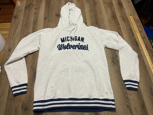 VETEMENTS Felpa con cappuccio Royce Apparel donna taglia XL Michigan Wolverines pullover coulisse