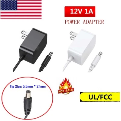 1A 12V Power Supply Adapter AC DC Charger Transformer For CCTV Cameras Routers - Image 1 of 4