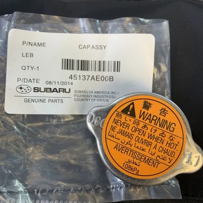 Genuine Radiator Pressure Cap For Subaru Forester Impreza Outback Legacy Baja - Imagem 1 de 4
