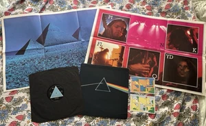 Pink Floyd Dark Side of the Moon,1st UK 1973,Solid Blue Triangle A2/B2,Complete - Picture 1 of 17