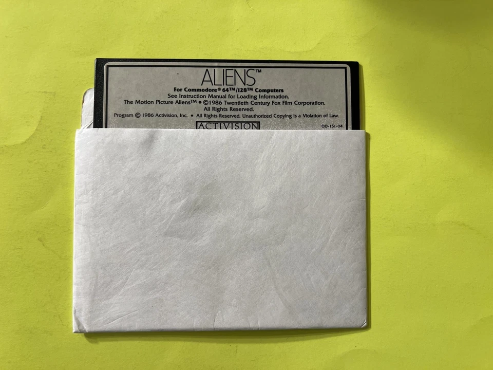 1986 Aliens Game Disk for Commodore 64 & 128 Tested Works Great! - Image 1 of 1