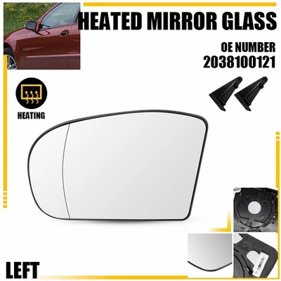 Espejo retrovisor térmico delantero izquierdo cristal para Mercedes Benz Coupe C230 C240 C280 C320 Foto 1 de 4