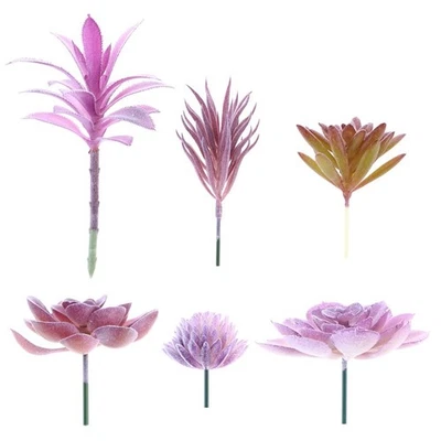  6 Pcs Decorative Plants Artificial Succulent Fause Plantes Simulation - Image 1 of 4