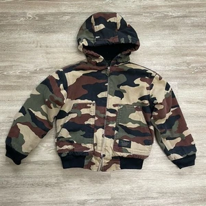 Walls Blizzard Pruf Camouflage Coat Boys Size Small 6/7 Chore Canvas - Picture 1 of 11