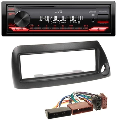 JVC Bluetooth USB DAB MP3 Autoradio für Ford Ka (bis 2008) - schwarz - Bild 1 von 4