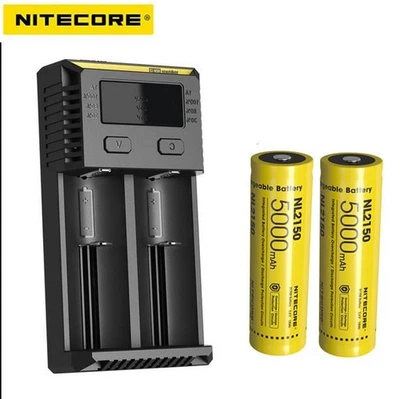 Nitecore Intellicharger i2 Universal Dual Slots Li-Ion Akku Ladegerät + 2X5000mah - Bild 1 von 4