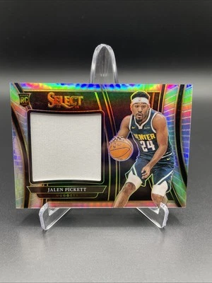 JALEN PICKETT 2023-24 SELECT ROOKIE JUMBO PATCH SILVER PRIZM RC - Image 1 of 2
