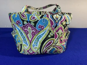 Vera Bradley Handtasche Doppelhenkel Taschen rosa blau grün Paisley - Bild 1 von 10