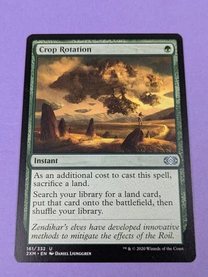 MTG Magic the Gathering: Double Masters: Crop Rotation #161/332 Uncommon - NM - Image 1 of 2